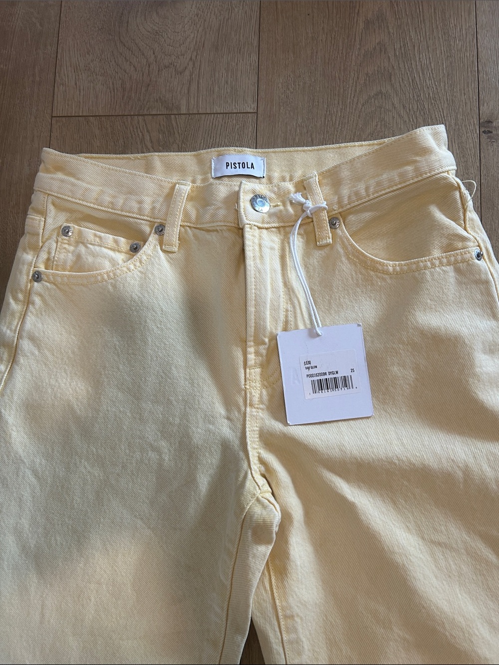 Pistola Lexi Women Jeans in Pale Yellow - Picture 6 of 8